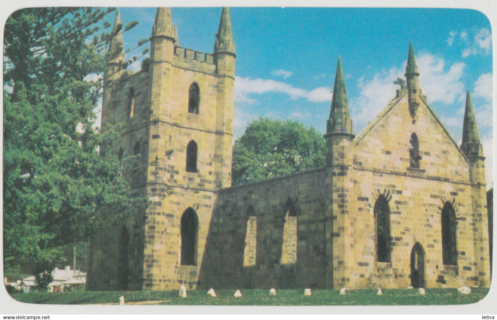 Australia TASMANIA TAS Prison Church Ruins PORT ARTHUR Kamera Card Arght LV316 Postcard C1970s - Port Arthur