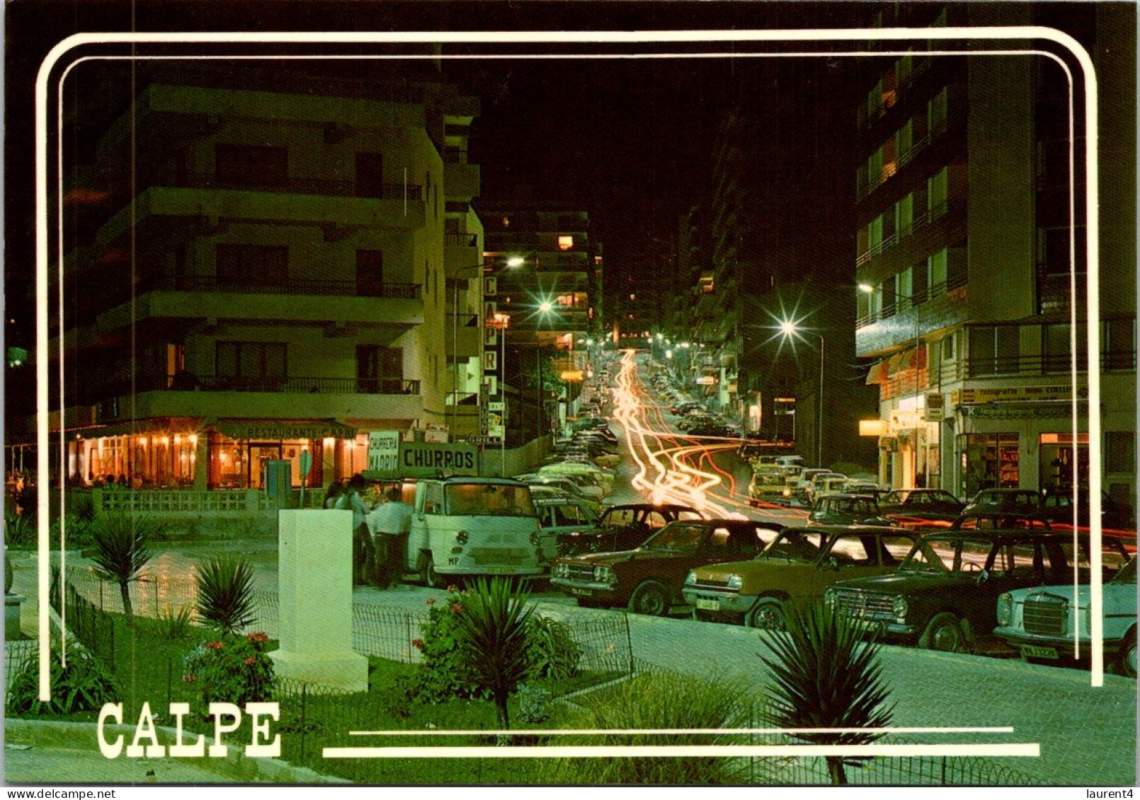 14-4-2024 (2 Z 5) Spain  (posted To France 1990) Calpe (at Night) - Andere & Zonder Classificatie