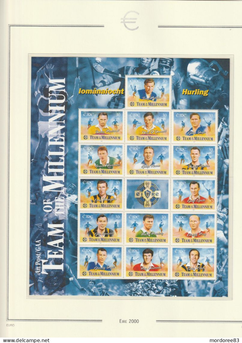 IRLANDE EIRE ANNEE 2000 + 2001 LOT DE TIMBRES STAMPS NEUF** MNH FACIALE FACE VALUE 47.75 EURO A 40% - Full Years