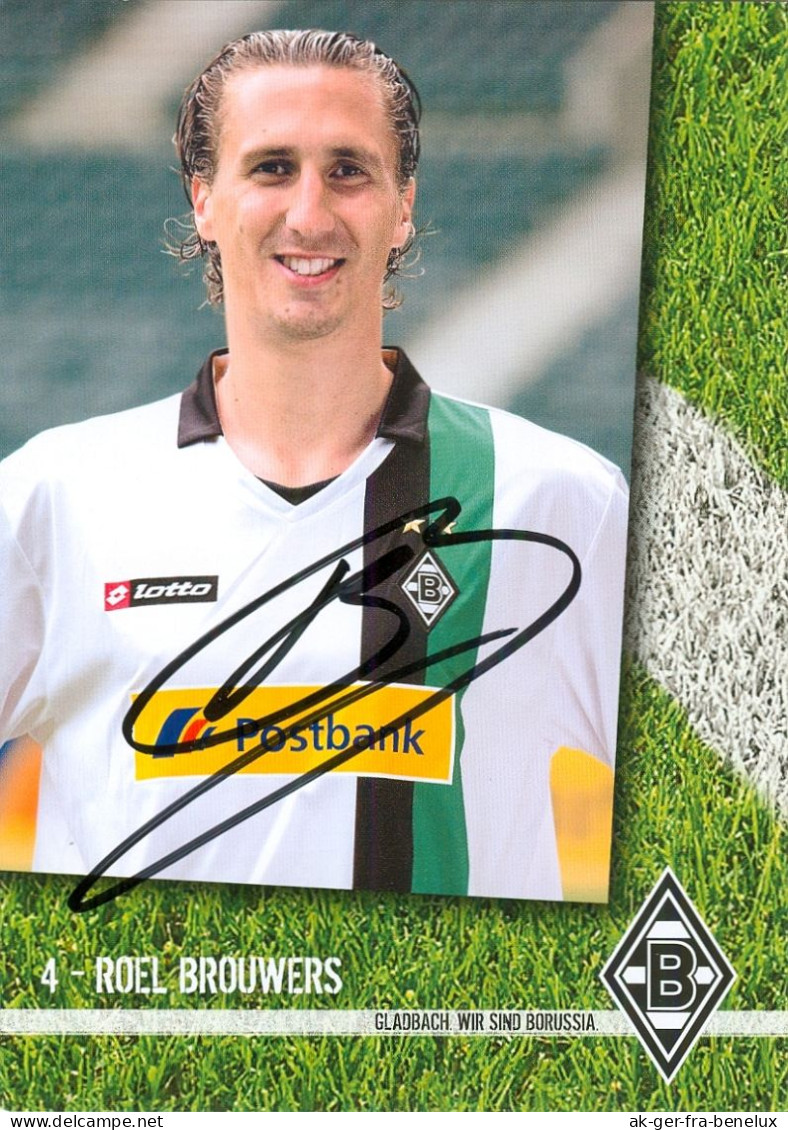 Fußball-Autogrammkarte AK Roel Brouwers Borussia Mönchengladbach 09-10 Heerlen Roda JC Kerkrade SC Paderborn Nederland - Autographes