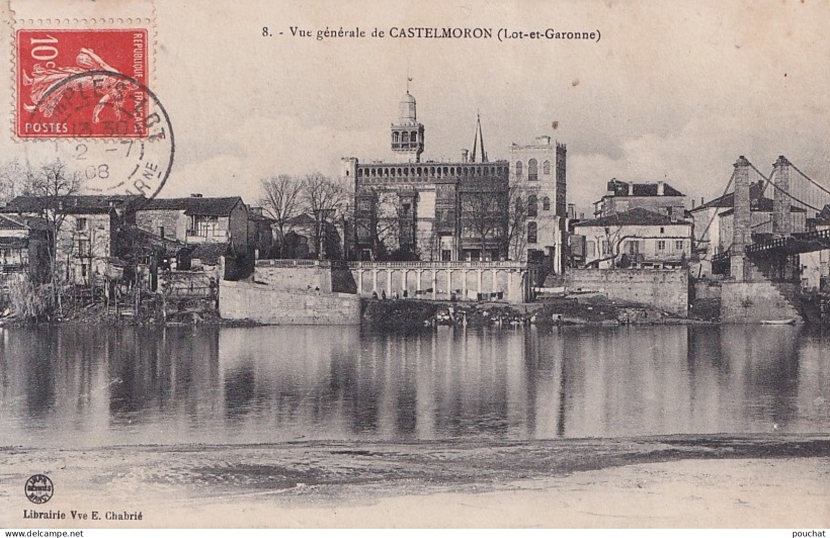 B13-47) CASTELMORON - VUE GENERALE  - EN  1908    - Castelmoron