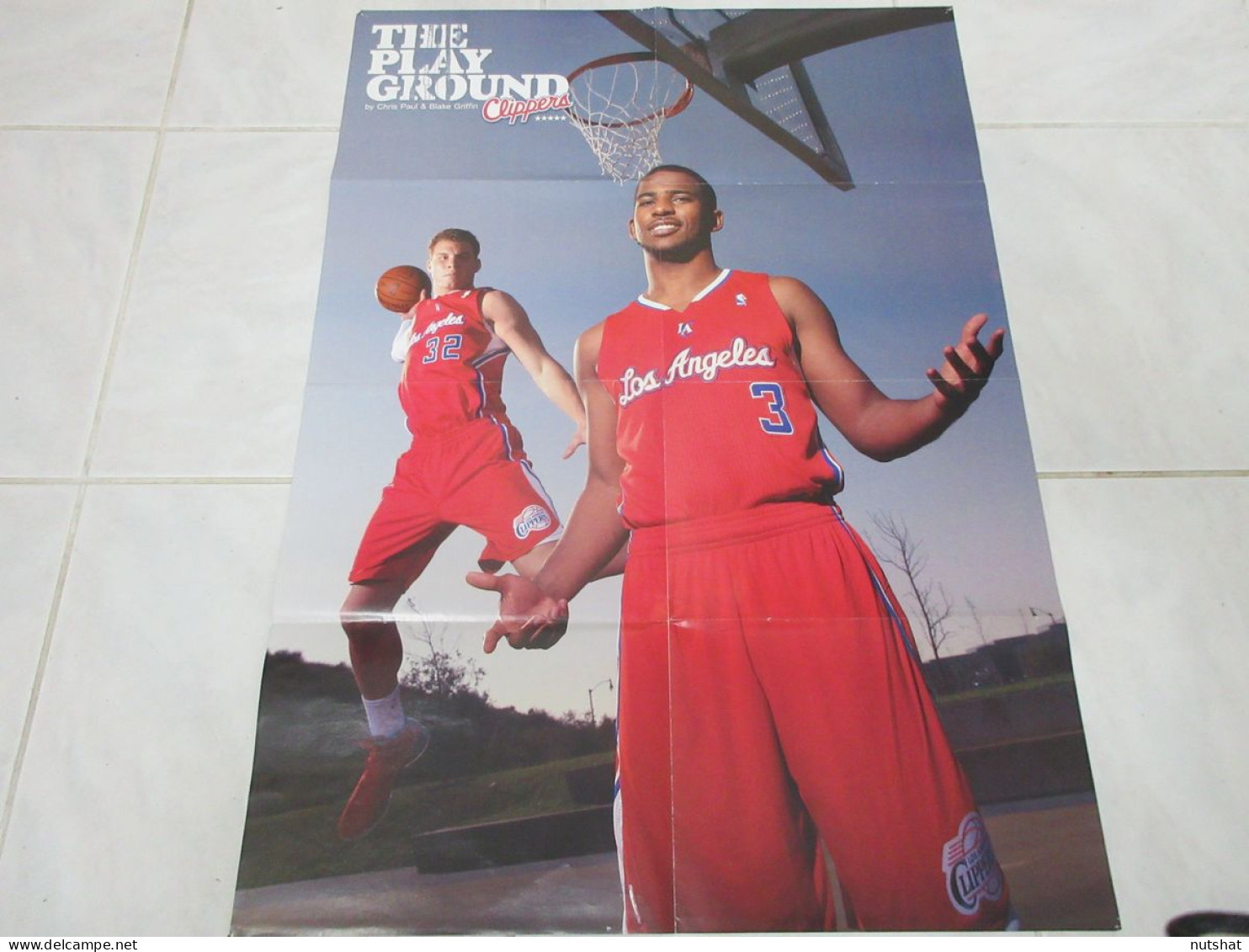 BASKET NBA POSTER 18 Chris PAUL Blake GRIFFIN LA CLIPPERS Au Dos James LEBRON    - Autres & Non Classés