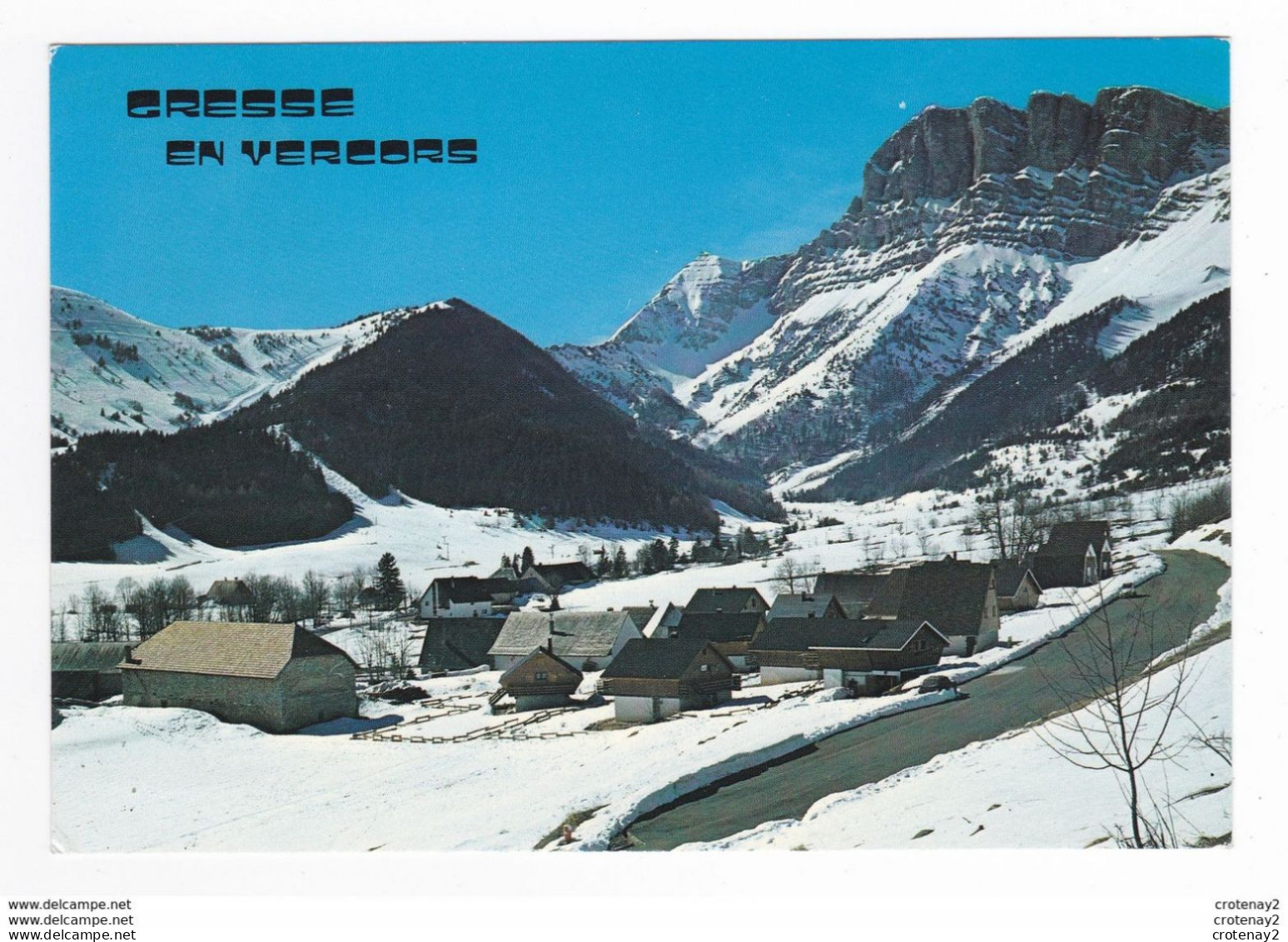 38 GRESSE EN VERCORS Vers Clelles La Station Et Le Grand VEYMONT En 1988 - Clelles