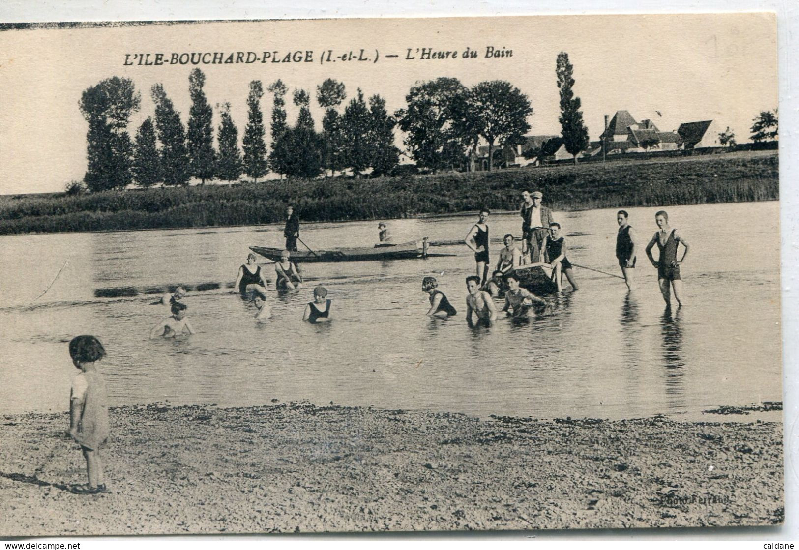 - 37-INDRE Et LOIRE-  L'ILE- BOUCHARD-PLAGE - L'Heure Du Bain - L'Île-Bouchard