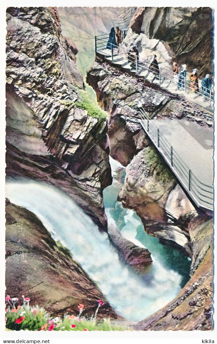 CPSM Dentelée 9 X 14 Suisse Lauterbrunnen Trümmelbach 5. Fall - Lauterbrunnen