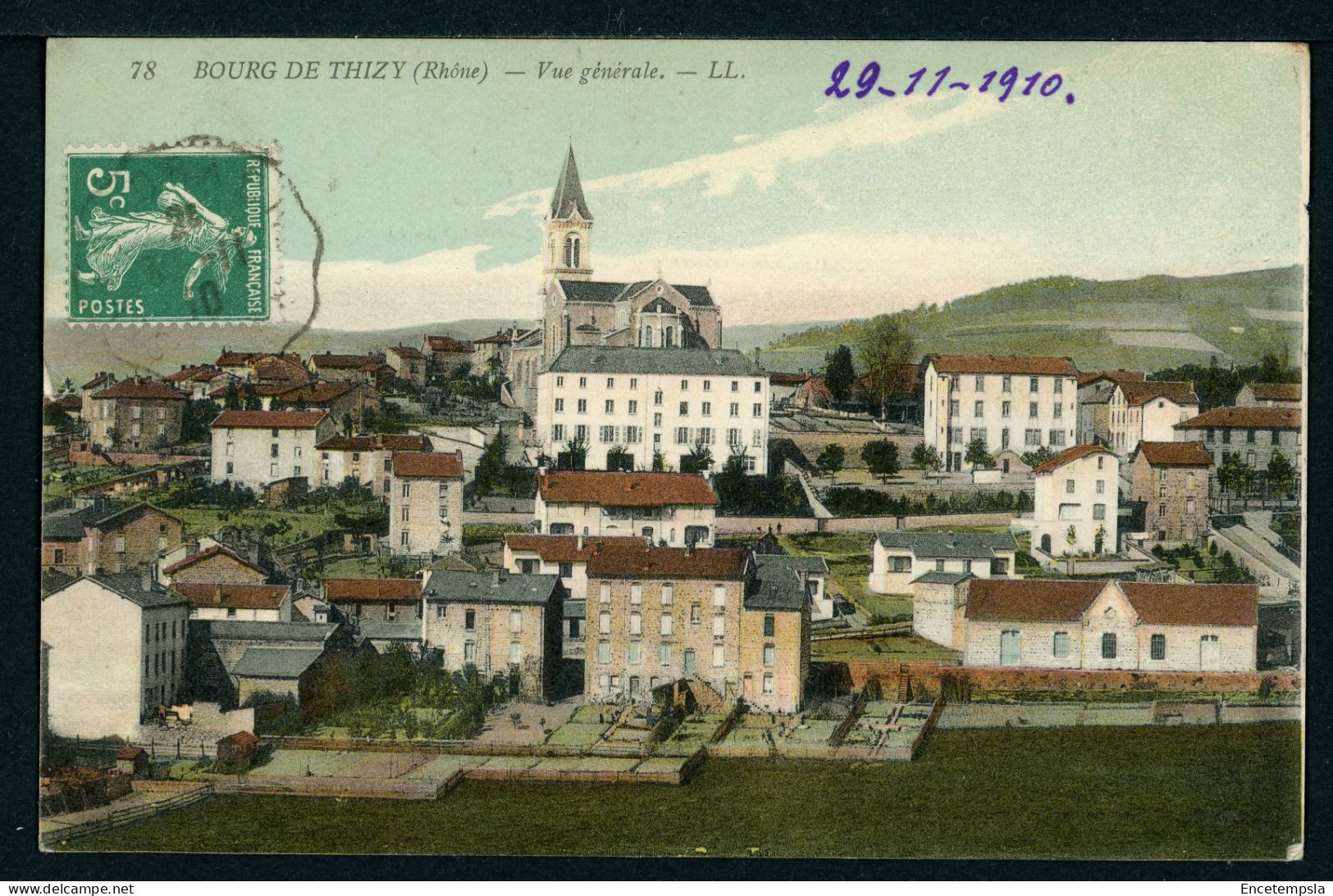 CPA - Carte Postale - France - Bourg De Thizy - Vue Générale (CP24623) - Thizy