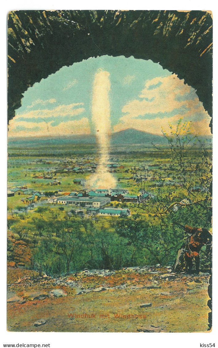 NAM 1 - 22666 WINDHOEK, Panorama With The Artesian (D.S.W. Afrika, Namibia) - Old Postcard - Unused - Namibië