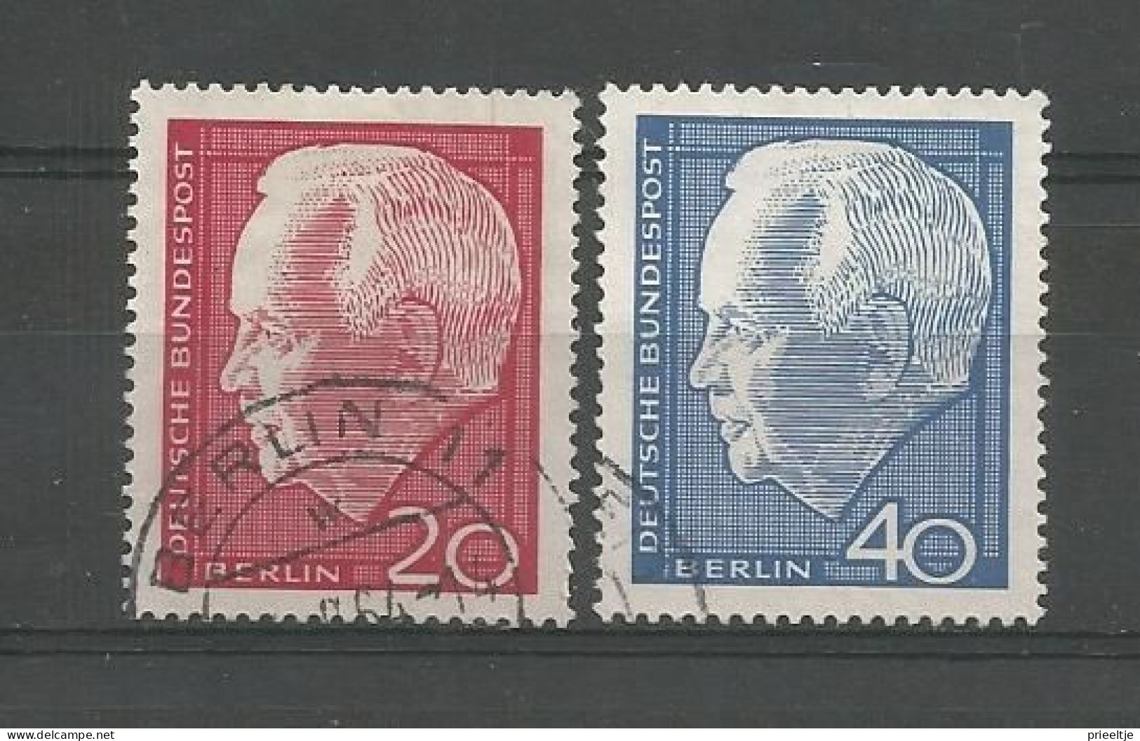 Berlin 1964 President Lübke  Y.T. 211/212 (0) - Used Stamps