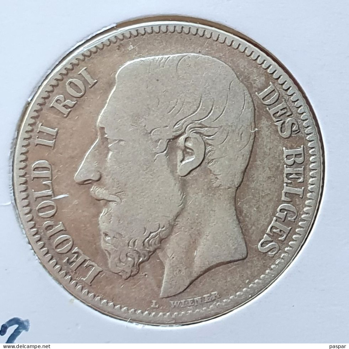 Belgique 2 Francs 1867  Argent Silver  KM 30.1 - 2 Francs