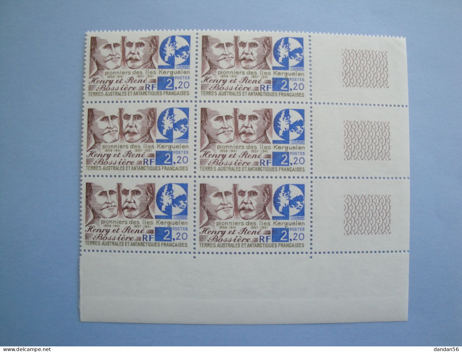 TAAF FSAT 1989 Yvert 147 ** MNH X 6  Cote 8.40 €  H Et R Bossières  Je Liquide - Neufs