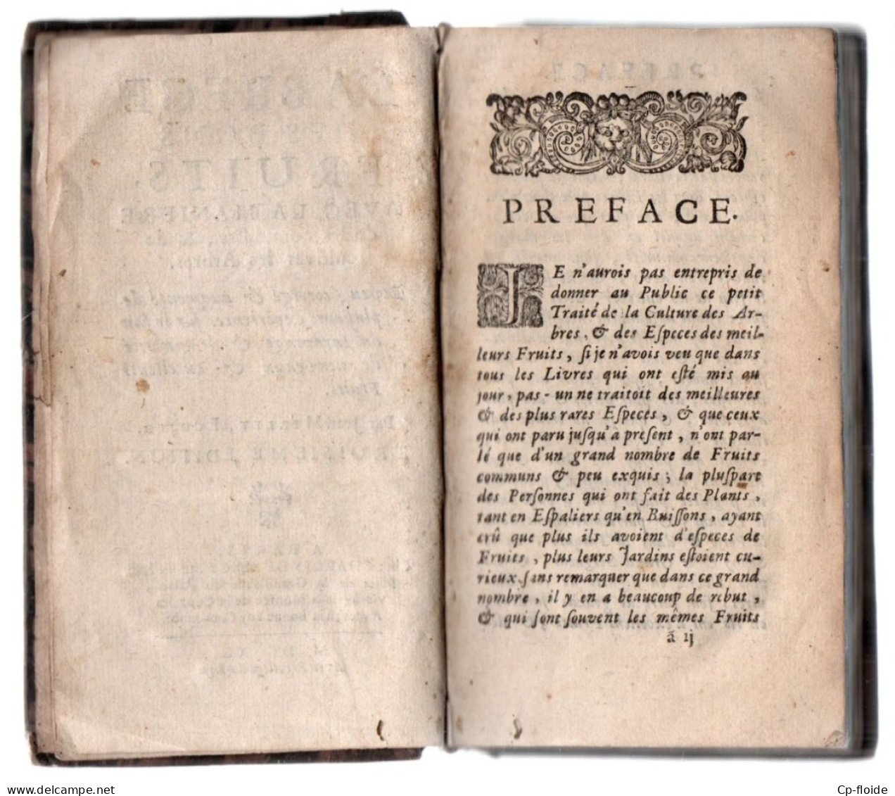 LIVRE . " L'ABRÉGÉ DES BONS FRUITS AVEC LA MANIÈRE " . JEAN MERLET - Réf. N°293L - - Antes De 18avo Siglo