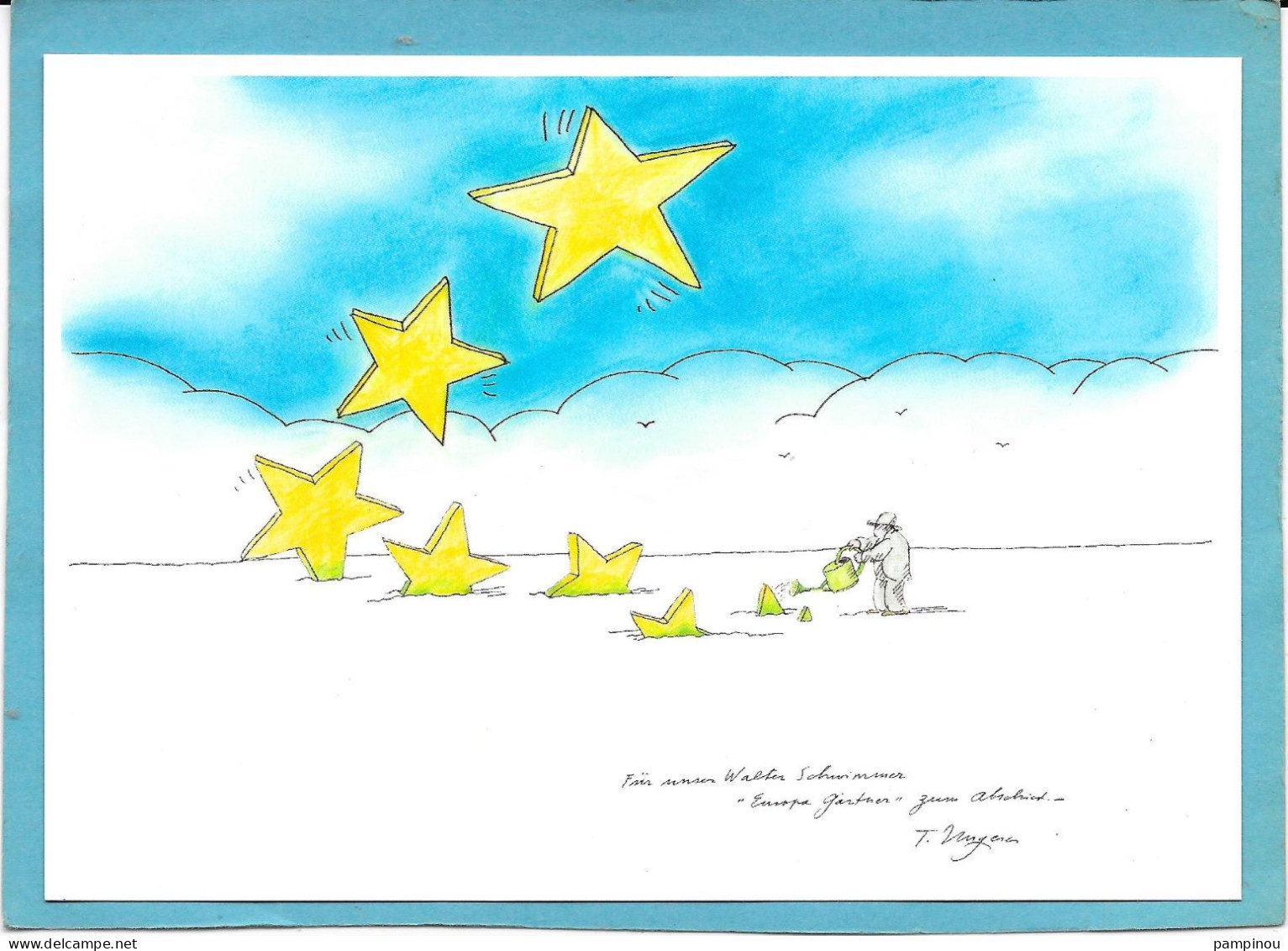 TOMI UNGERER - Etoiles - Dessin Original Pour L'association Des Amis De T.UNGERER - Ungerer