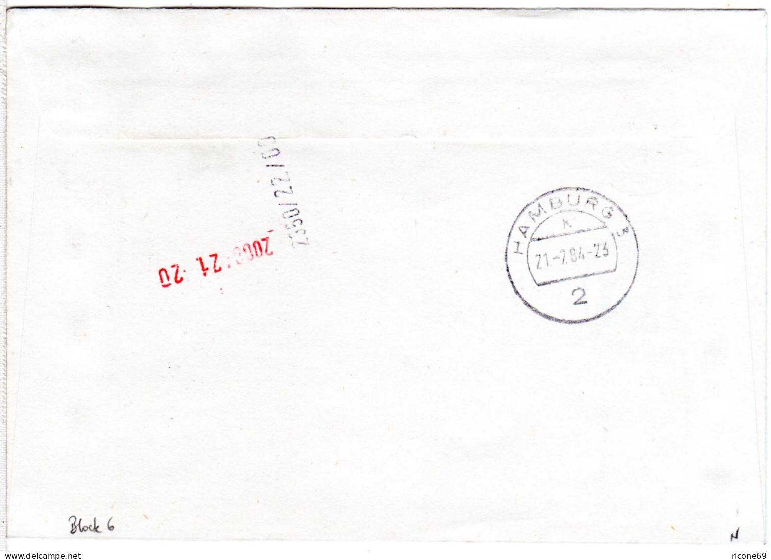 Island Block 6, 40 Kr. Landkarten Block Auf Express Brief N. Deutschland. - Lettres & Documents