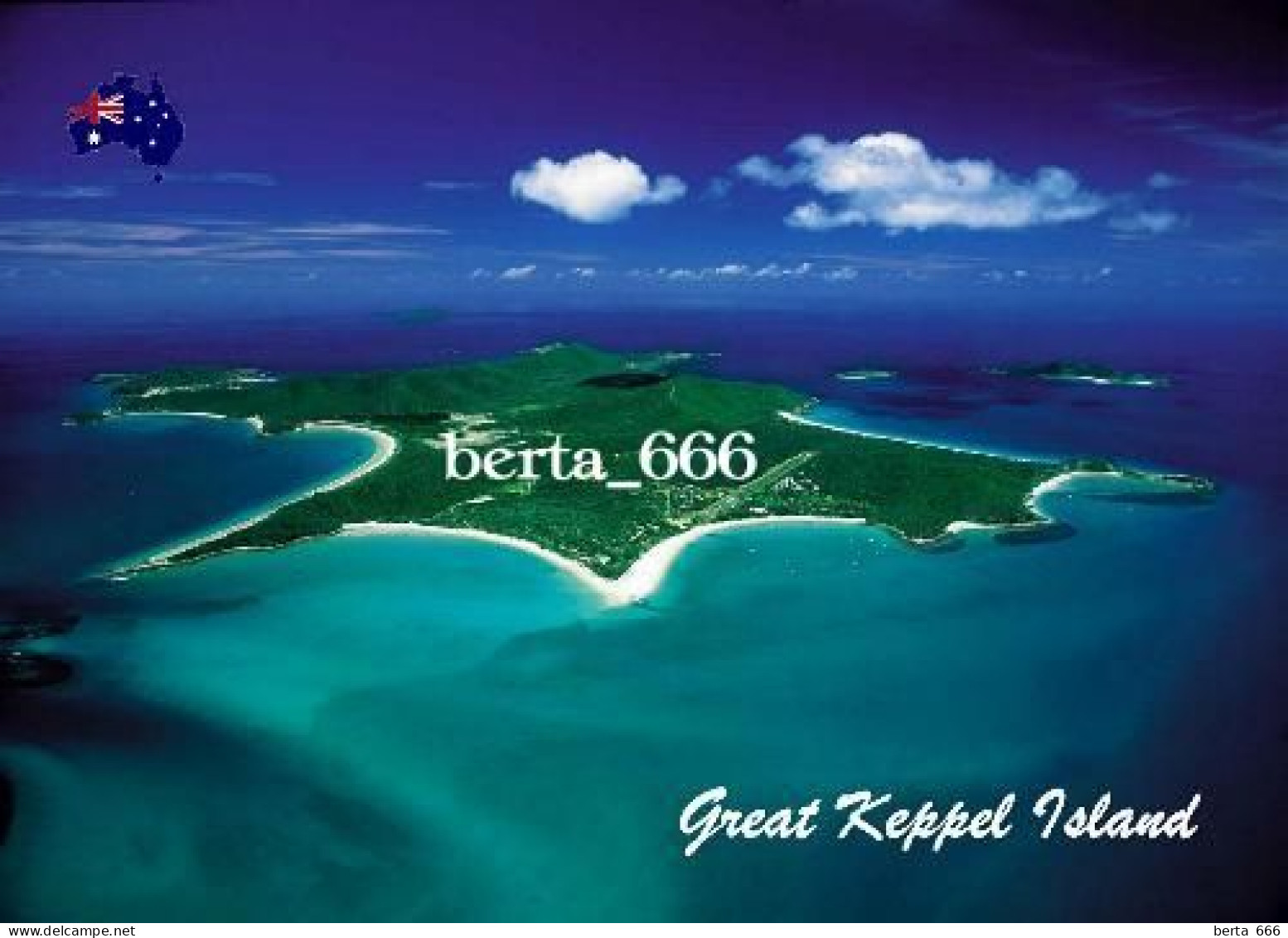 Australia Great Keppel Island Aerial View New Postcard - Andere & Zonder Classificatie