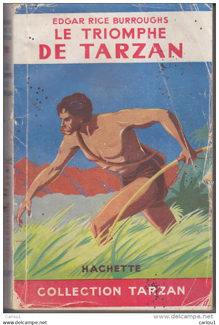 C1  Rice Burroughs LE TRIOMPHE DE TARZAN Epuise EO 1949 PORT INCLUS FRANCE - Libri Ante 1950