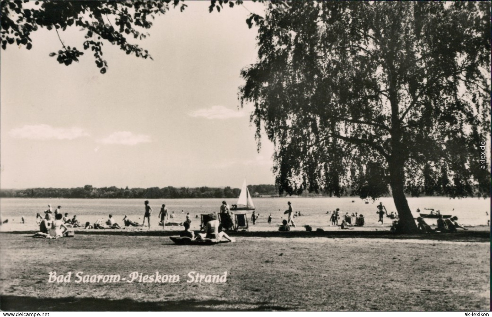 Ansichtskarte Pieskow-Bad Saarow Strand 1963 - Bad Saarow