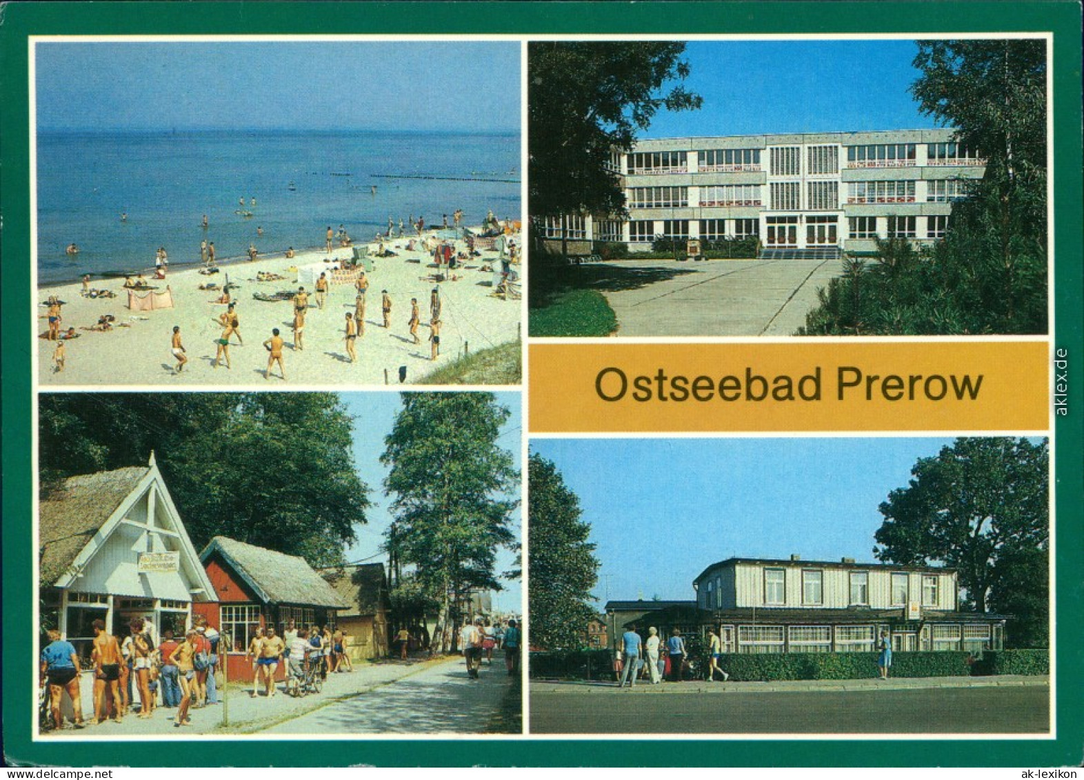 Prerow Strand, Polytechnische Oberschule FDGB-Erholungsheim Am Hafen G1988 - Seebad Prerow