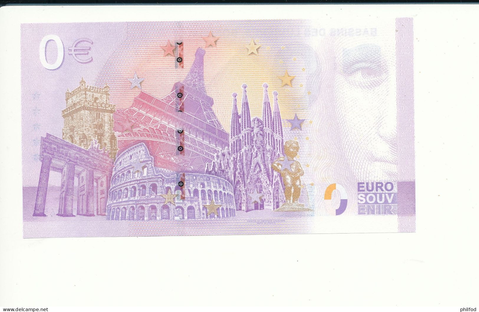 Billet Touristique 0 Euro - BASSINS DE LUMIERES, BORDEAUX - UESC - 2023-4 - N° 1845 - Autres & Non Classés