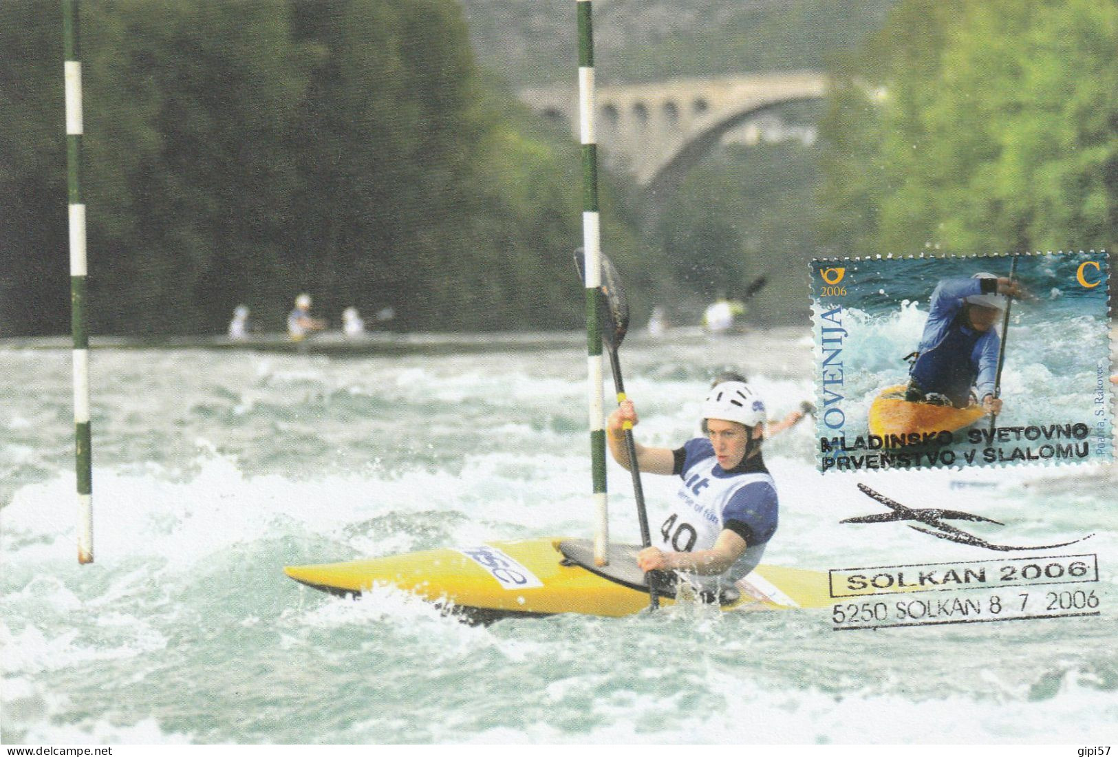 KAYAK MAXIMUM CARD 2006 SLALOM SALCANO SLOVENIA GORIZIA ISONZO - Autres & Non Classés