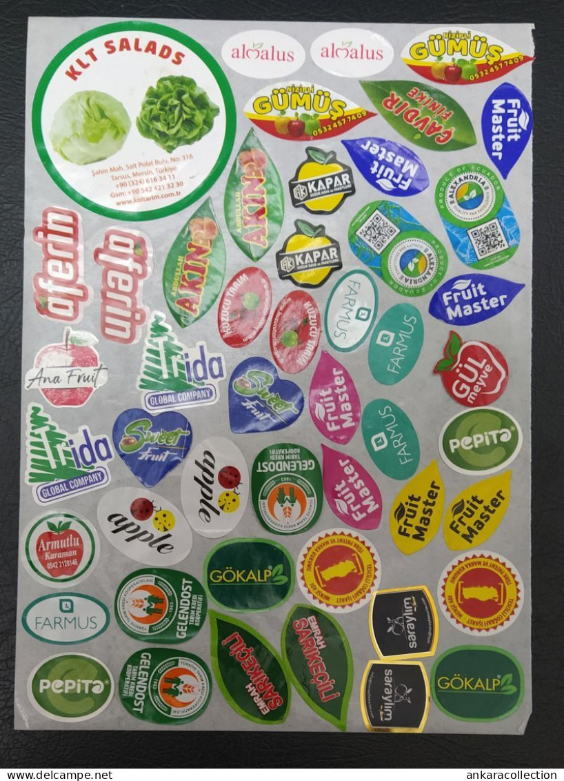 AC - FRUIT LABELS Fruit Label - STICKERS LOT #216 - Fruits Et Légumes