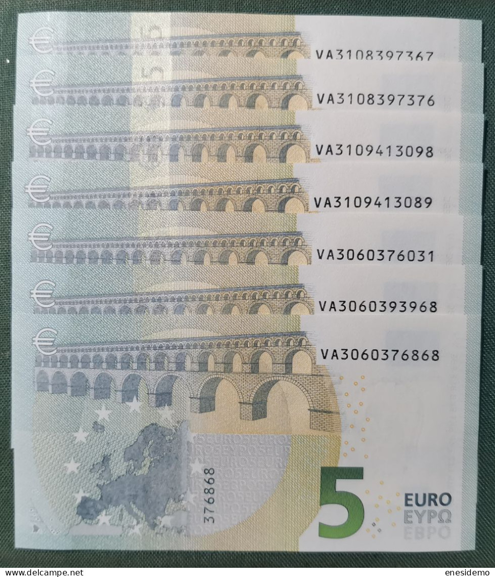 5 EURO SPAIN 2013 DRAGHI V002A6 VA SC FDS UNCIRCULATED  PERFECT - 5 Euro