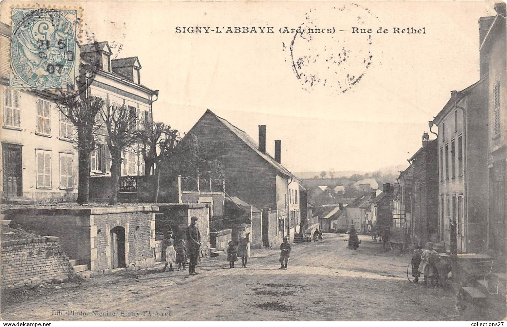 08-SIGNY-L'ABBAYE- RUE DE RETHEL - Autres & Non Classés