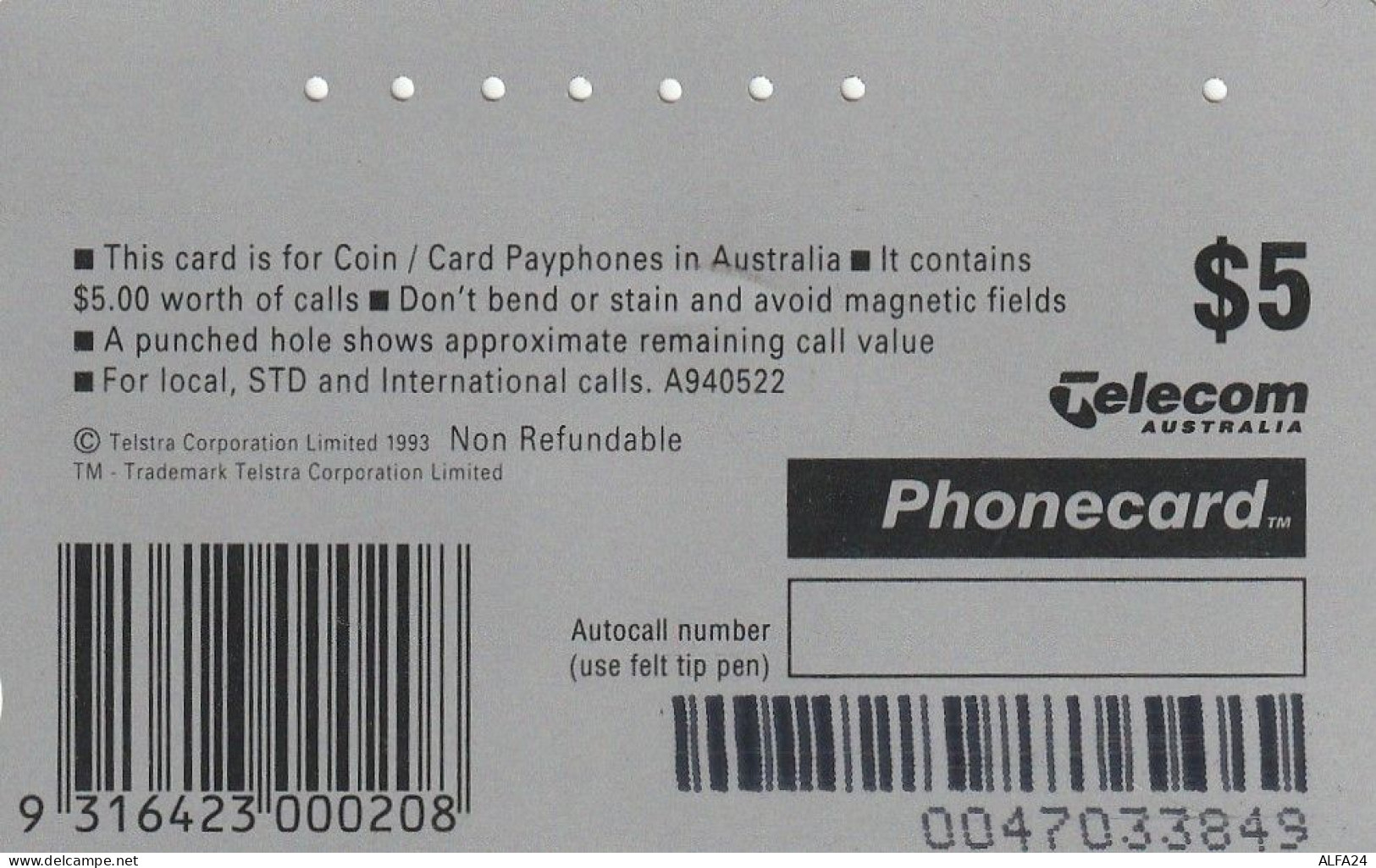 PHONE CARD AUSTRALIA  (CZ504 - Australie