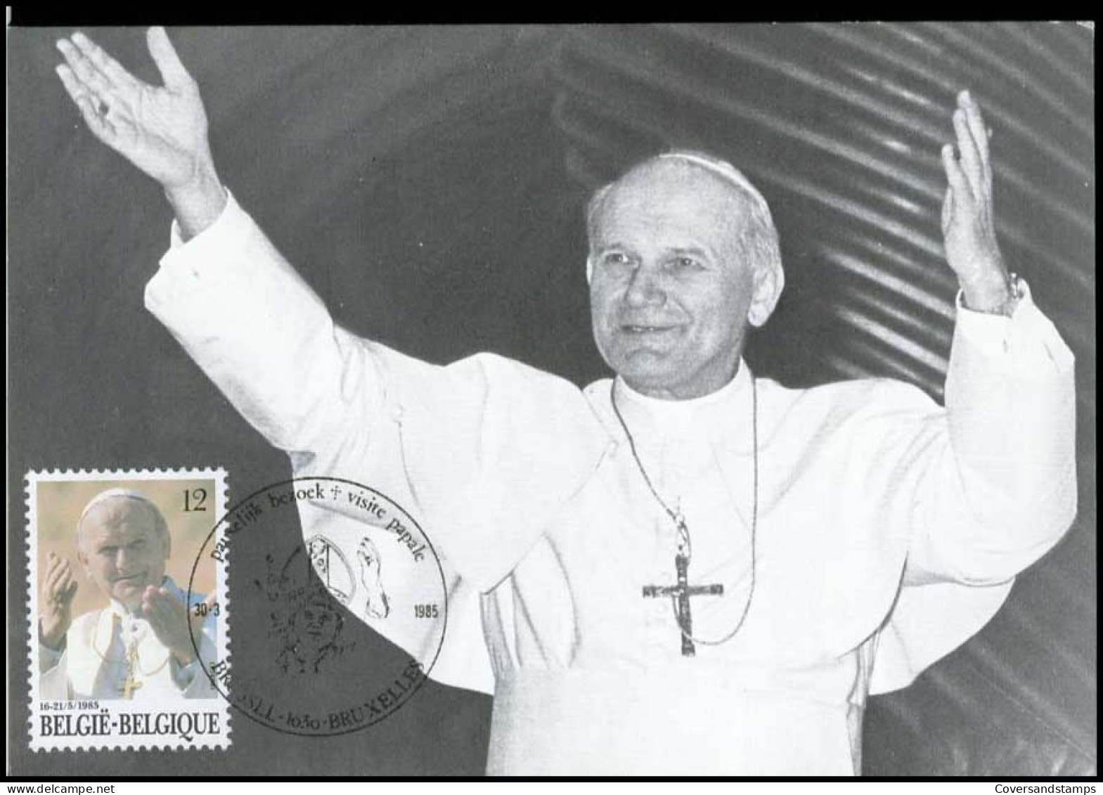 2166 - MK - Pauselijk Bezoek Aan België - 1981-1990