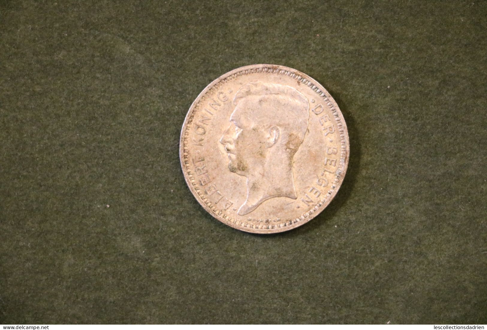Pièce En Argent Belgique 20 Francs 1934 FL -  Belgian Silver Coin /2 - 20 Francs & 4 Belgas