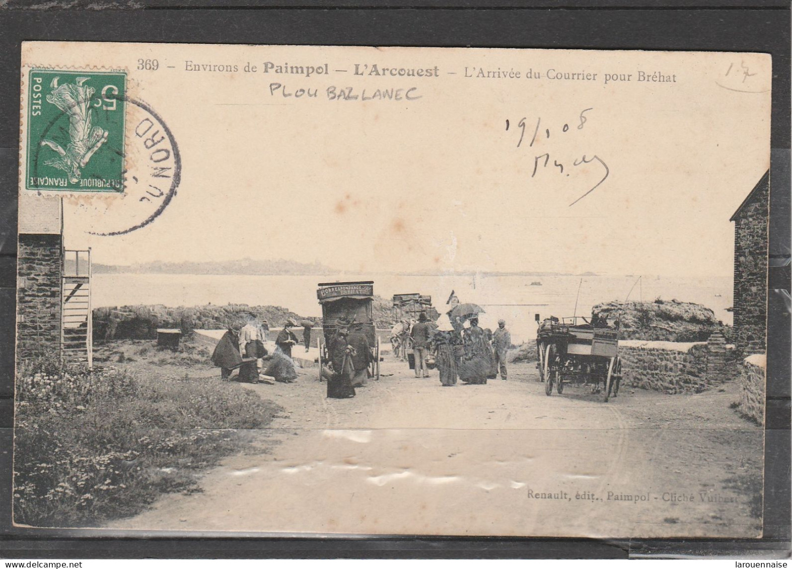 22 - PLOUBAZLANEC - L' Arcouest - L' Arrivée Du Courrier Pour Bréhat - Ploubazlanec