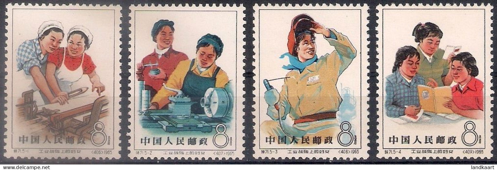 China 1965, Michel Nr 914-17, MNH OG - Ungebraucht