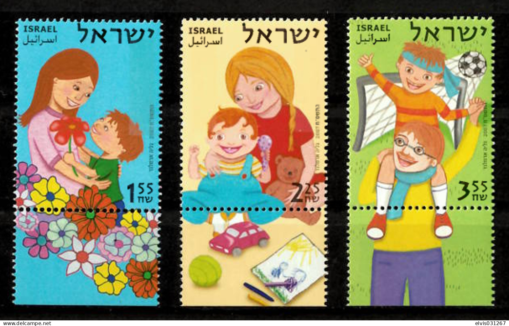 Israel - 2007, Michel/Philex No. : 1962-1964 - MNH - - Nuovi (con Tab)