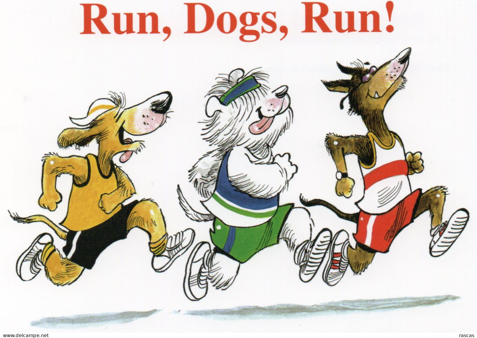 CPM - CLA - ATHLETISME - CHIEN - PUB POUR LE LIVRE RUN, DOGS, RUN ! PAR HAL HIGDON ET DANA SUMMERS - Alpinismus, Bergsteigen