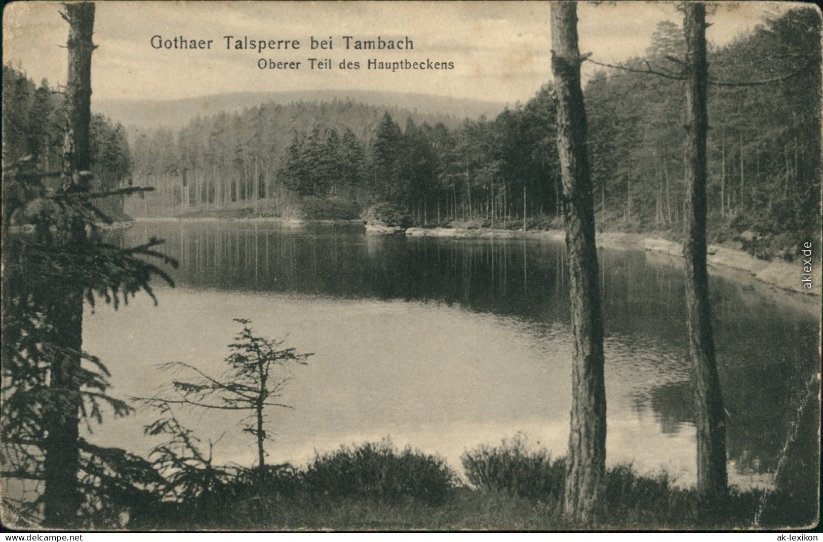 Ansichtskarte Tambach-Dietharz Gothaer Talsperre 1910 - Tambach-Dietharz