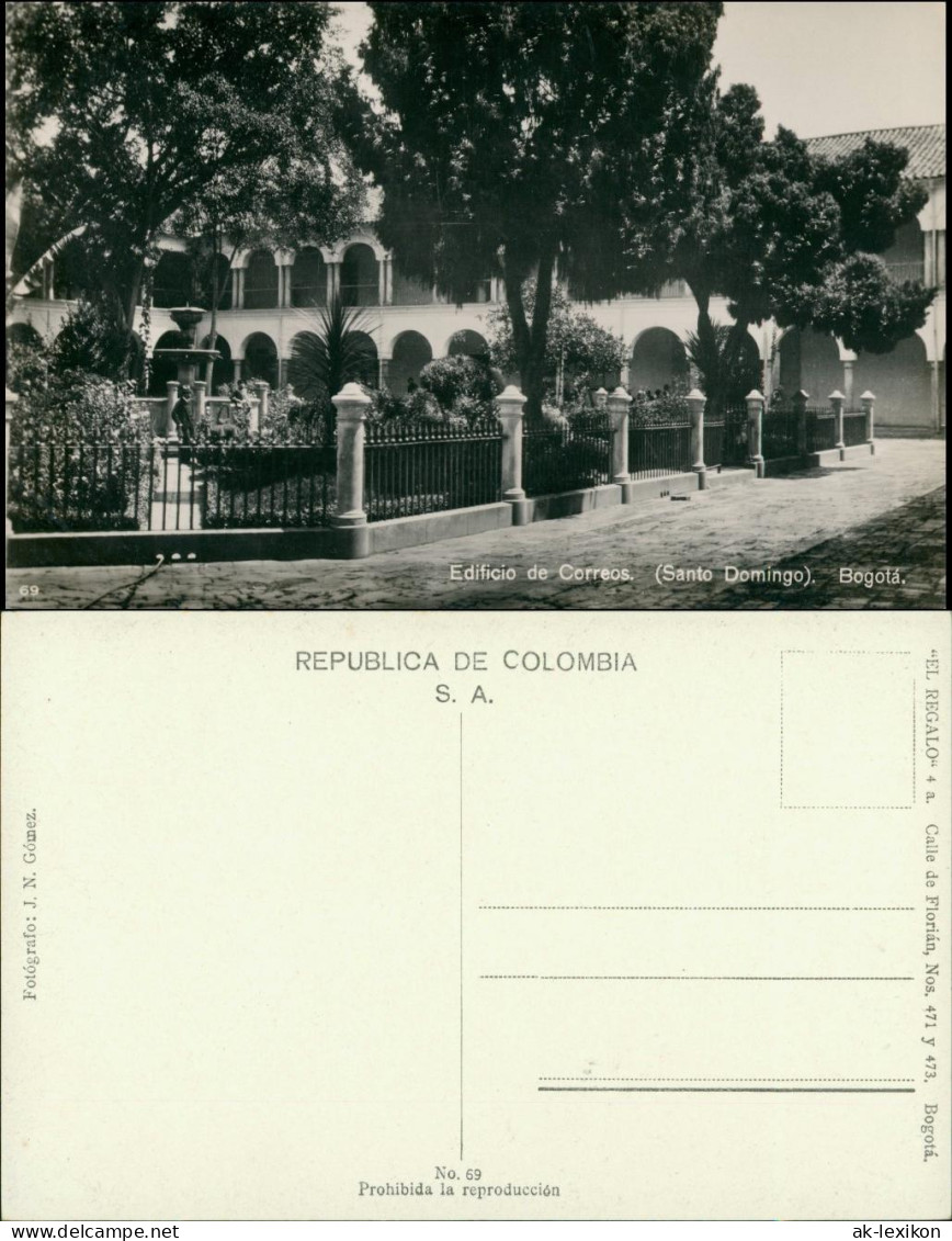 Postcard Santa Fe De Bogotá (D.C.) Edificio De Correos 1928 - Colombia