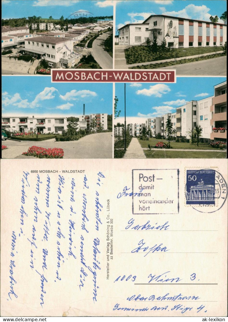 Ansichtskarte Mosbach (Baden) 4 Bild: Siedlung 1965 - Mosbach