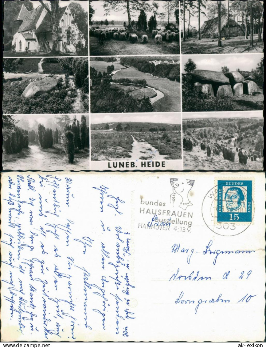 .Niedersachsen Mehrbild-AK Orte & Plätze I.d. Lüneburger Heide 1964 - Lüneburger Heide