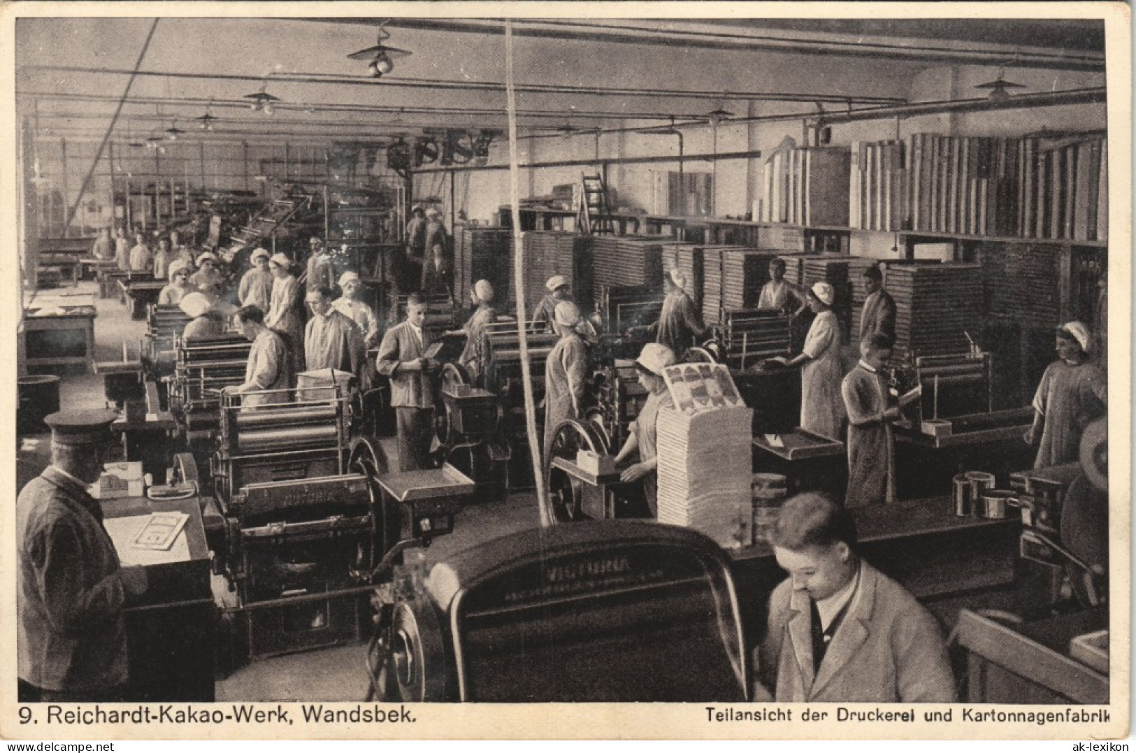 Wandsbek-Hamburg   Der Druckerei Und Kartonnagenfabrik Reichardt-Kakao 1928 - Wandsbek