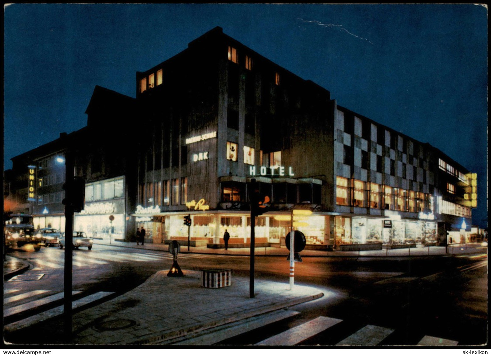 Ansichtskarte Wetzlar Karl Kellner Ring, Hotel Bei Nacht 1965 - Wetzlar