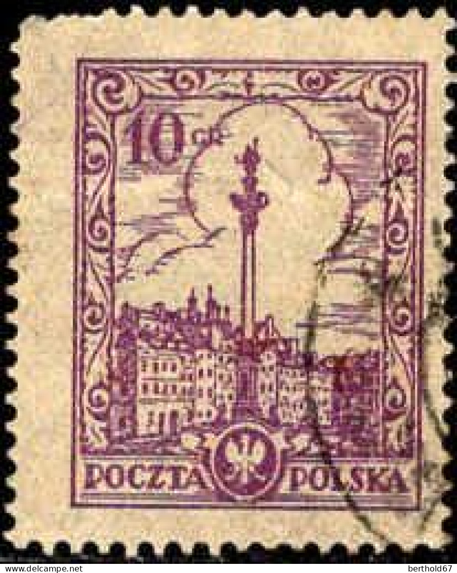 Pologne Poste Obl Yv: 314 Mi:237I Colonne De Sigismund III Varsovie (cachet Rond) - Used Stamps