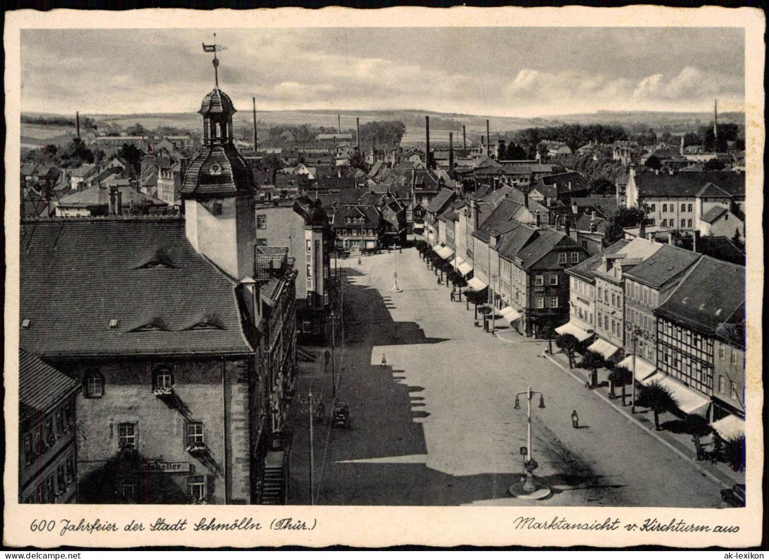 Ansichtskarte Schmölln Festpostkarte Markt 600 Jahrfeier Der Stadt 1938 - Schmoelln