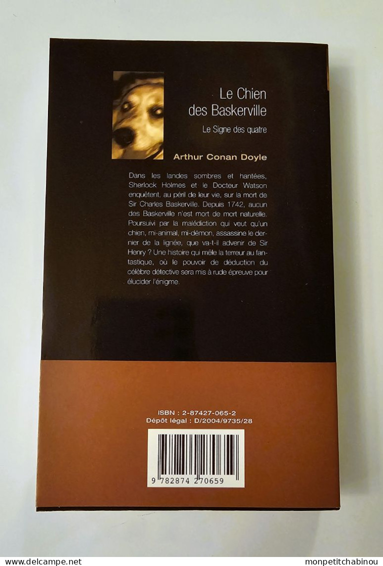 Livre De Poche ARTHUR CONAN DOYLE : Le Chien Des Baskerville - Le Signe Des Quatre (NEUF) - Roman Noir