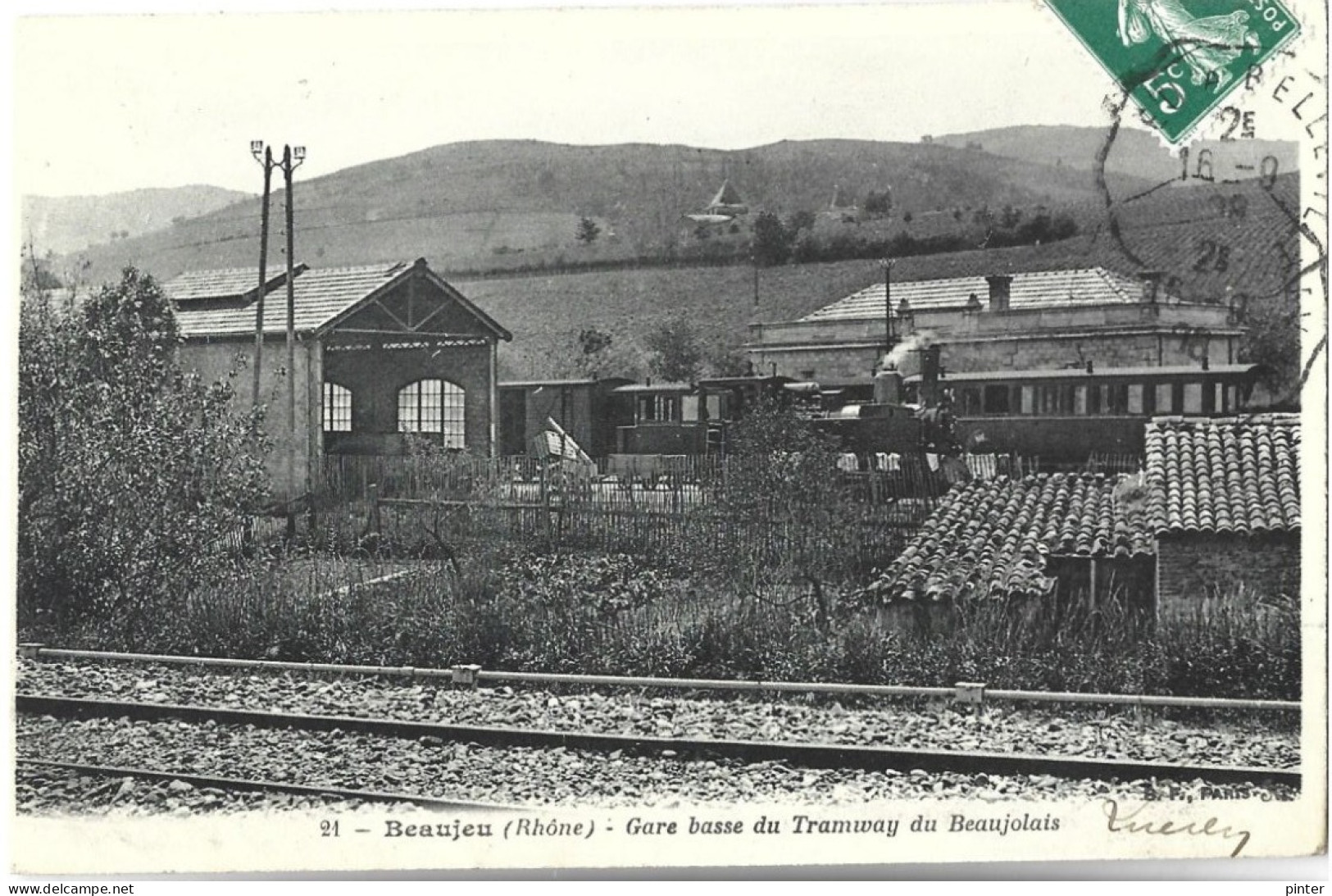 BEAUJEU - Gare Basse Du Tramway Du Beaujolais - TRAIN - Beaujeu