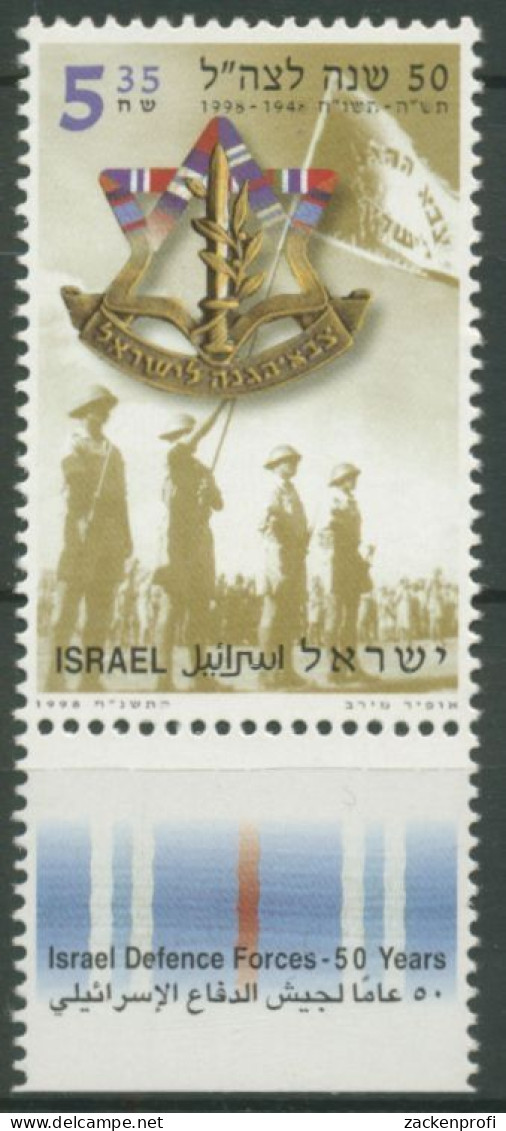 Israel 1998 50 Jahre Streitkräfte 1463 A Mit Tab Postfrisch - Unused Stamps (with Tabs)