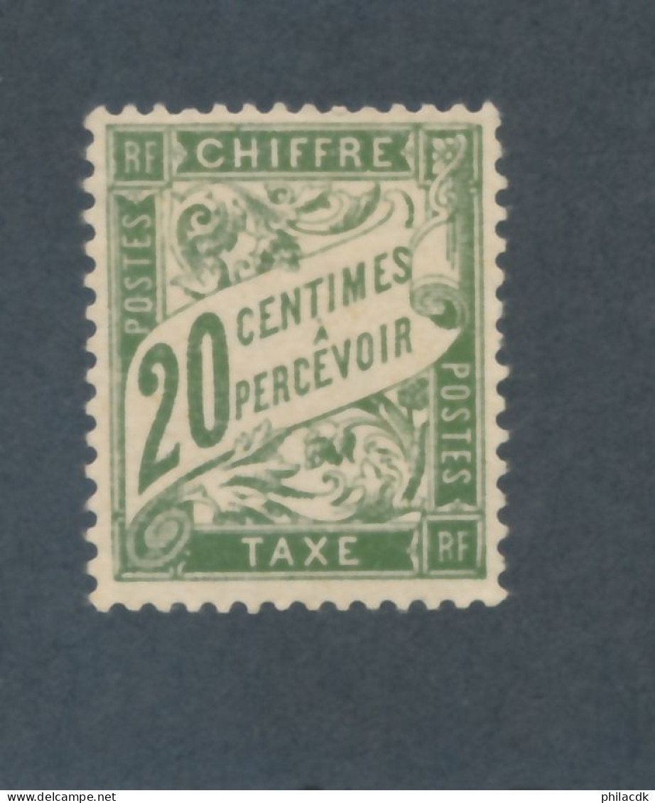 FRANCE - TAXE N° 31 NEUF* AVEC CHARNIERE - 1893/1935 - 1859-1959.. Ungebraucht