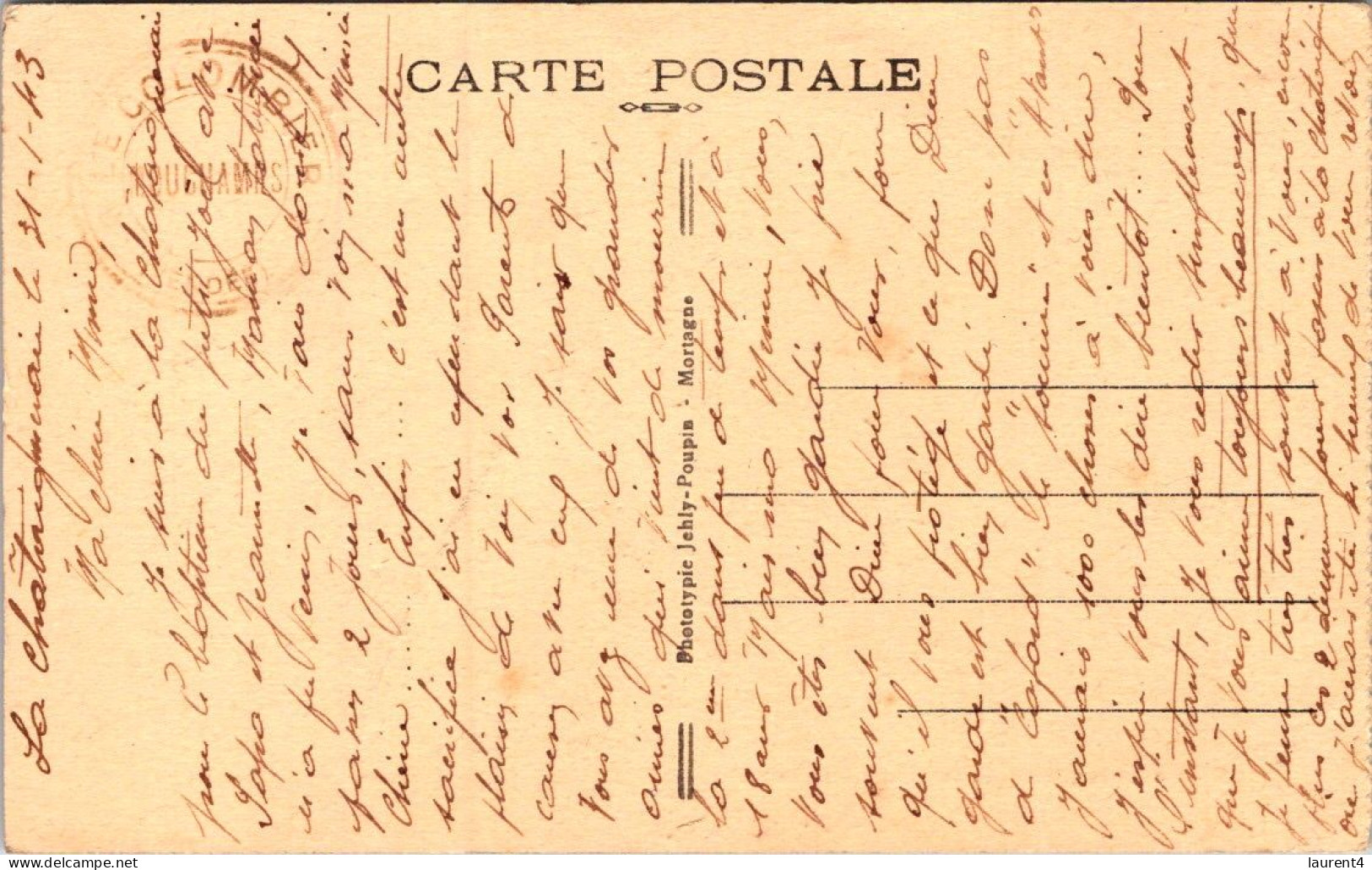 15-4-2024 (2 Z 8) France (posted In 1943) Tombes Dans Parc Du Colombier (arbres) - Bomen