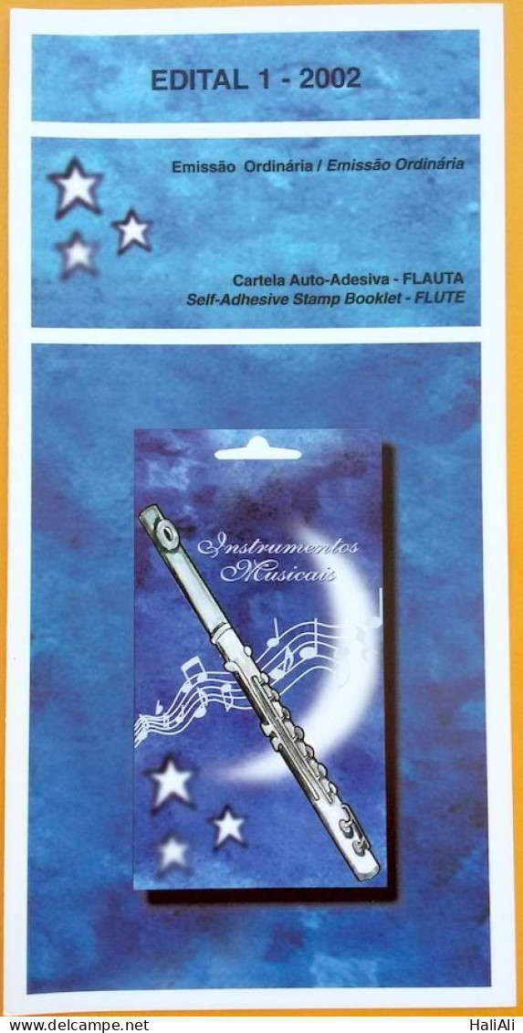 Brochure Brazil Edital 2002 01 Flute Music Without Stamp - Covers & Documents