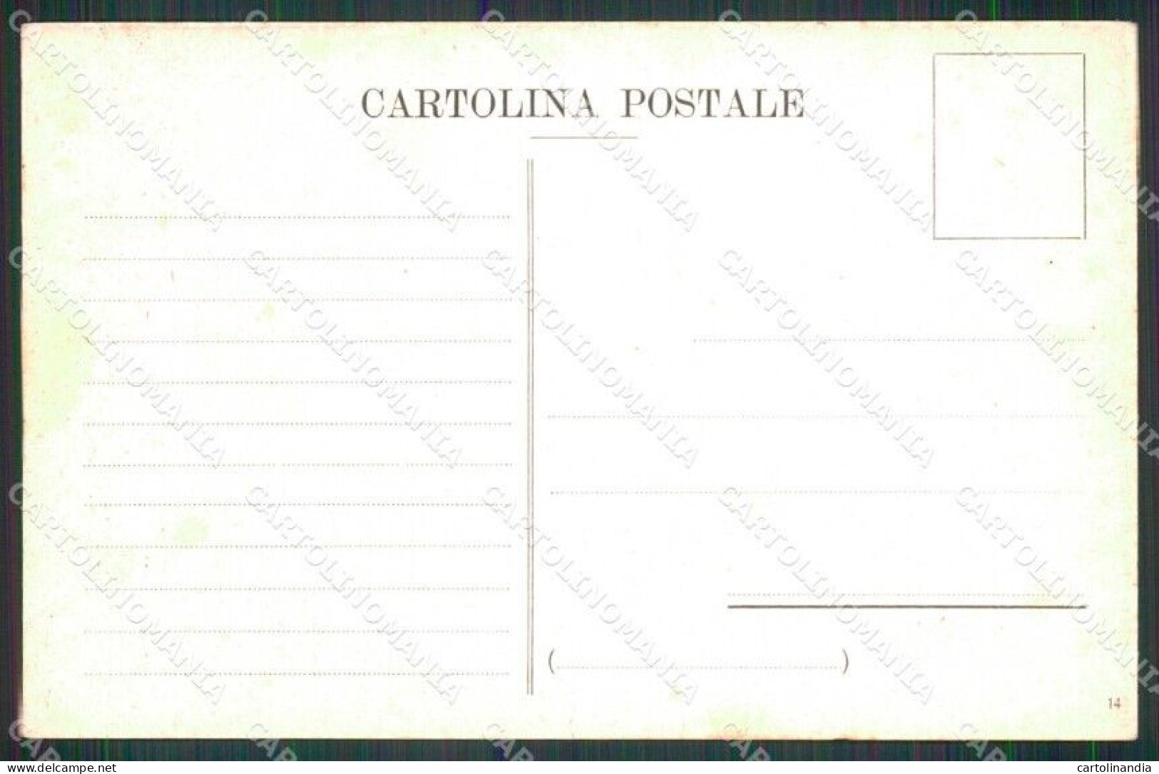 Caltanissetta Sommatino Cartina Geografica Mappa 14 Cartolina RT2497 - Caltanissetta