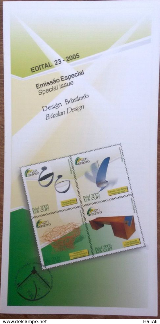 Brochure Brazil Edital 2005 23 Brazilian Design Without Stamp - Covers & Documents