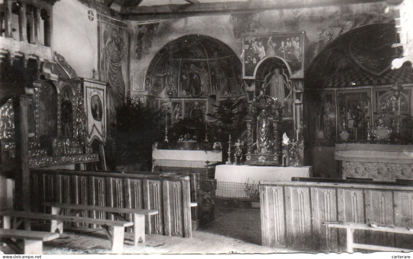 06,ALPES MARITIMES,SAINT ETIENNE DE TINEE,AURON,EGLISE,CARTE PHOTO - Saint-Etienne-de-Tinée